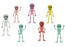 Stickserie - Happy Skulls inkl. Anhänger